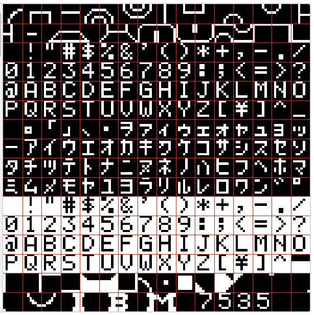 IBM 7535 character set (png)